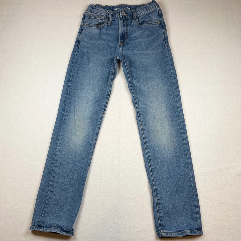 Old Navy Kids Skinny Built-In Flex Jeans Medium Wash Size 10 Adjustable Waist
